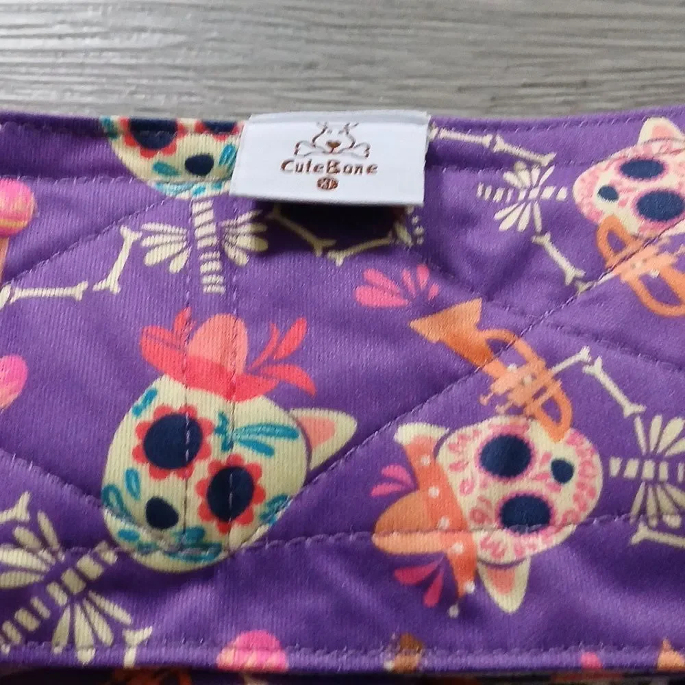CuteBone purple skull print  female dog diaper Sz XL NWOT